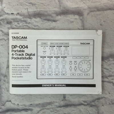 Tascam Pocketstudio DP-004 Digital Recorder
