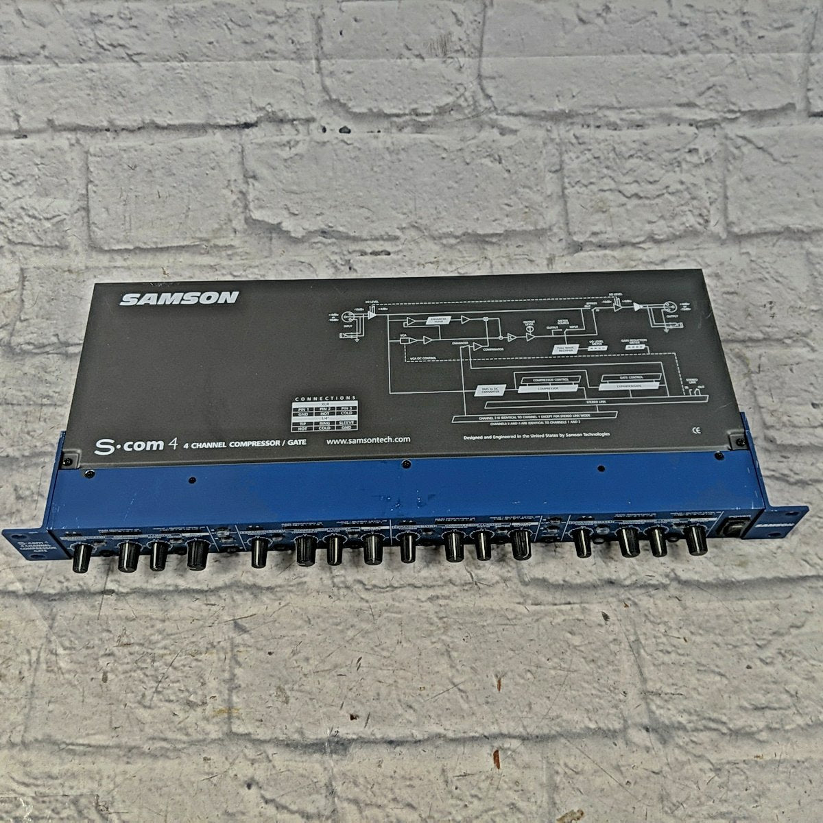 Samson S-Com 4 4-Channel Rack Compressor Gate