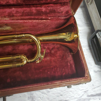 Harry Pedler and Suns American Triumph trumpet with case