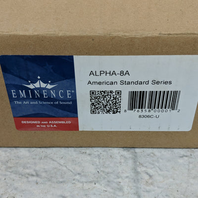 Eminence ALPHA-8A American Standard 8" 125-Watt 8 Ohm Replacement Speaker