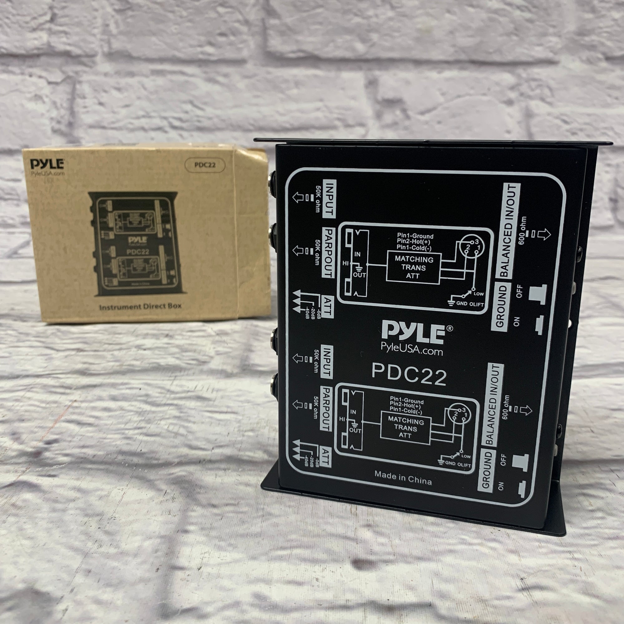 Pyle PDC22 Instrument Direct Box DI Box