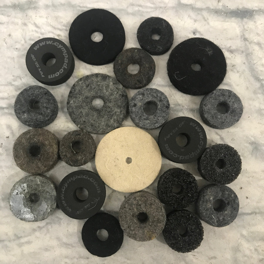 Assorted Felt & Foam Cymbal Pads (21 count)