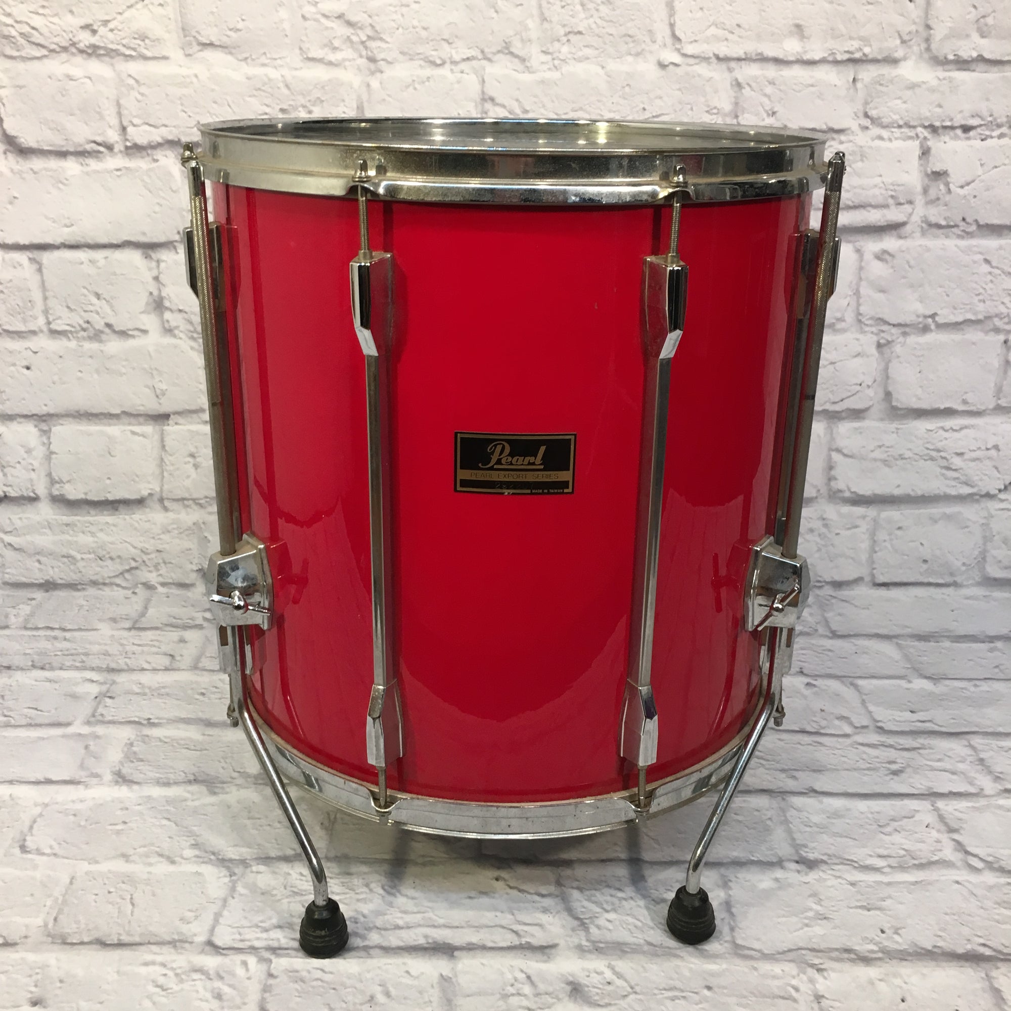 Pearl Export 5 Piece Drum Kit Red 22 16 14 13 12