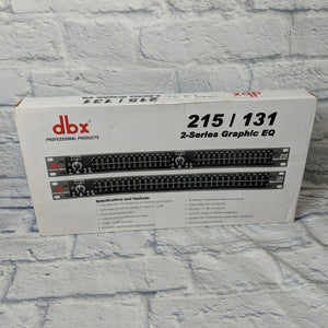 DBX 215 Dual 15-Band Graphic Equalizer unwrapped in Original Box