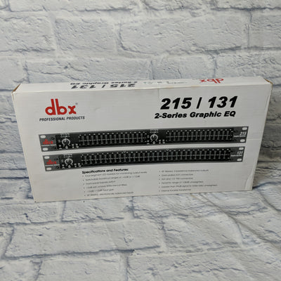 DBX 215 Dual 15-Band Graphic Equalizer unwrapped in Original Box