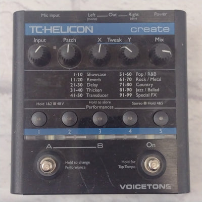TC Helicon Voicetone Create Vocal Effects Pedal