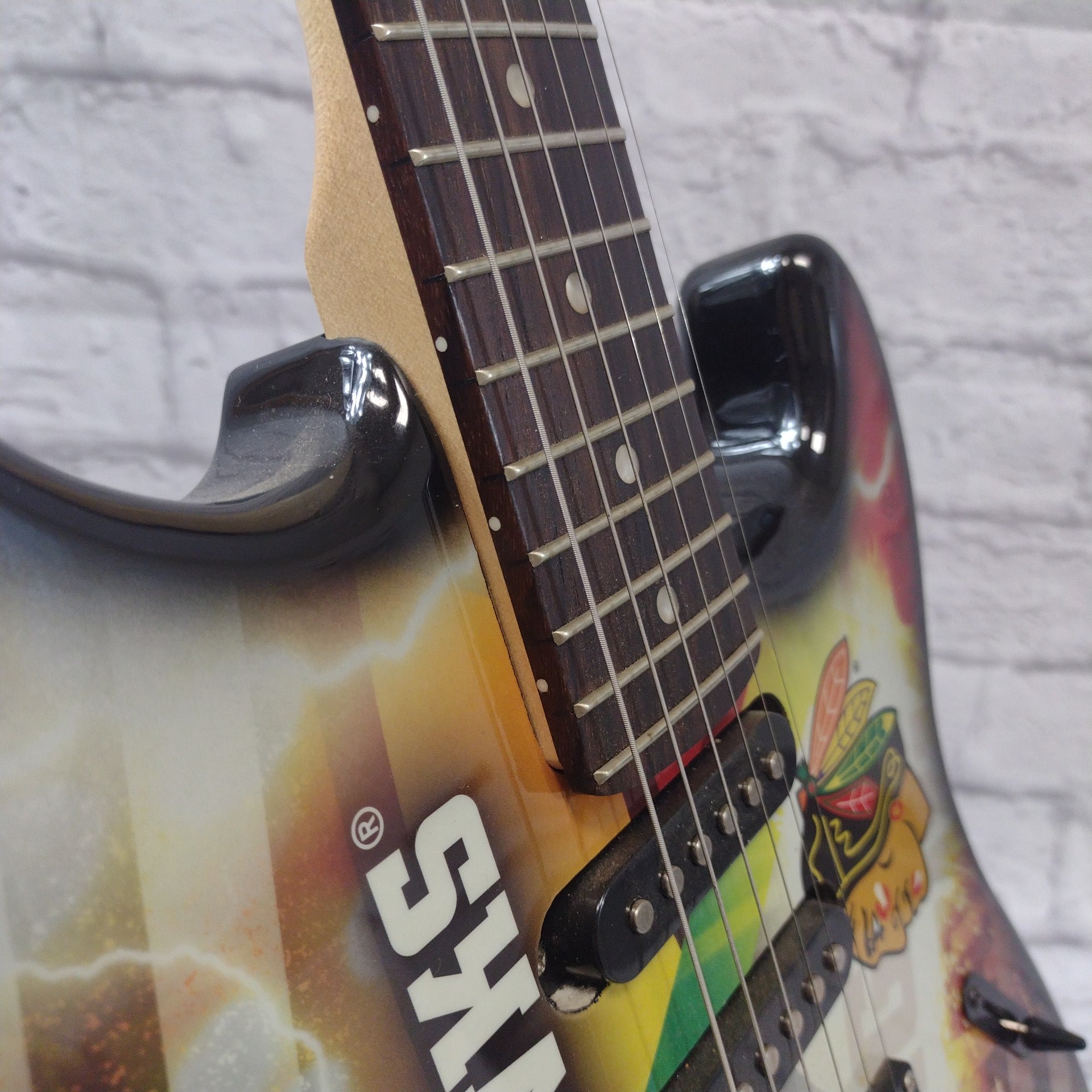 Woodrow Chicago Blackhawks HSS NHL Licensed Electric Guitar