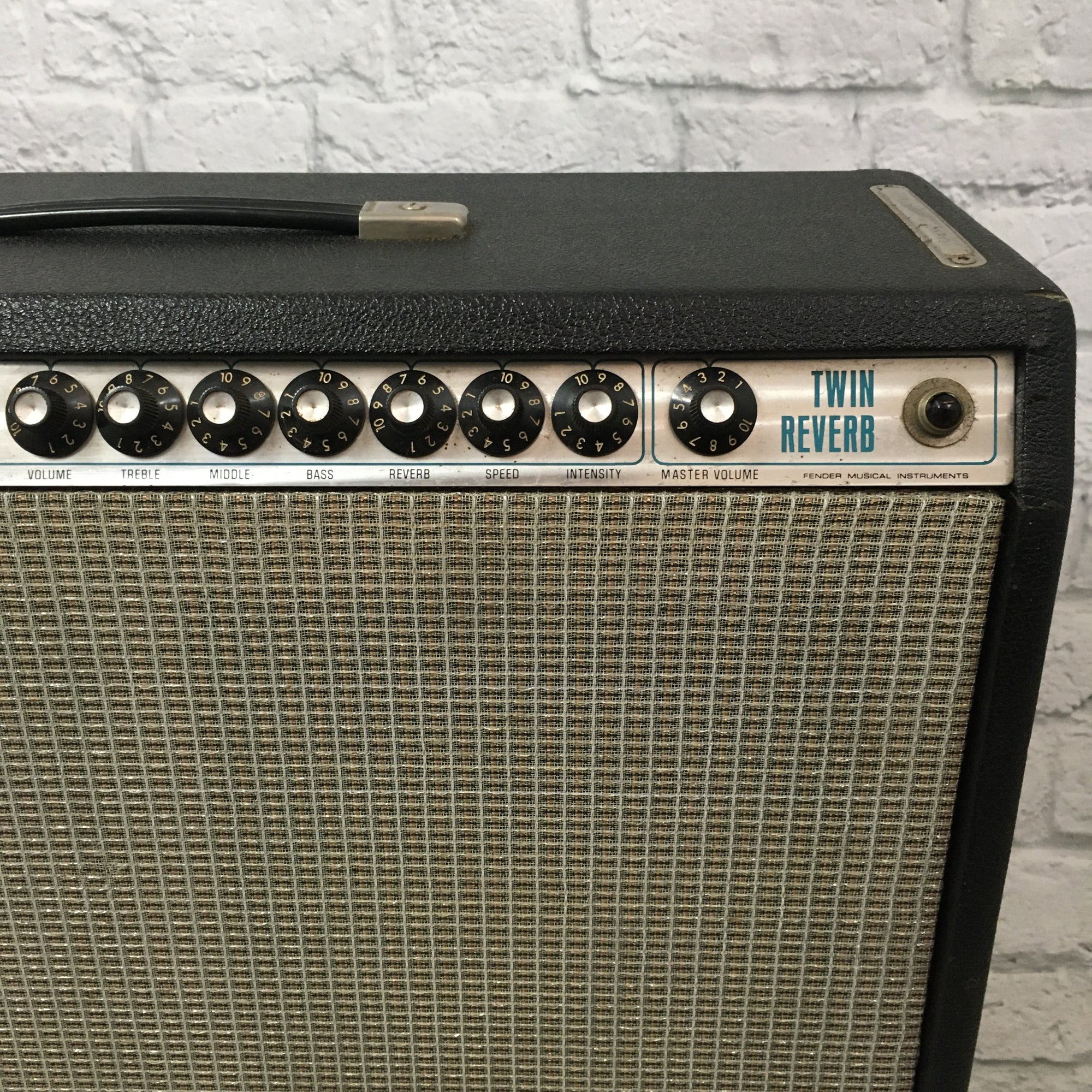 1976 Fender Twin Reverb "Silverface" Combo Amp w/ Original Cover