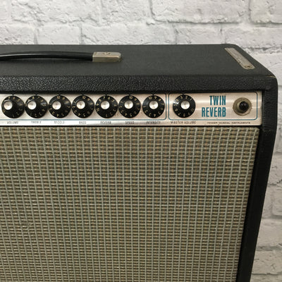 1976 Fender Twin Reverb "Silverface" Combo Amp w/ Original Cover