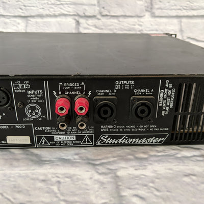 Studiomaster 700D Dual Channel Power Amp