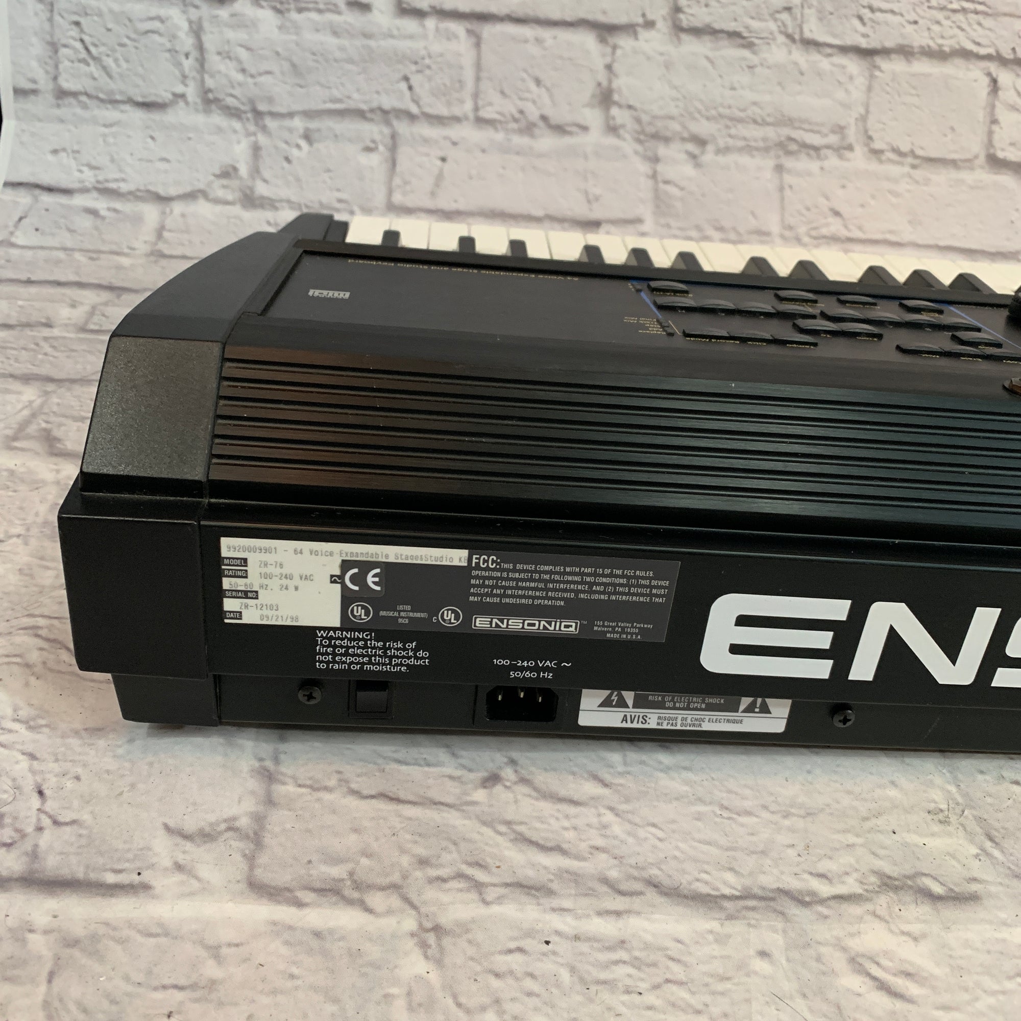 Ensoniq ZR-76 64-Voice Expandable Keyboard - Evolution Music