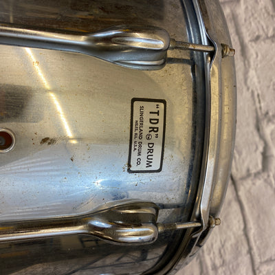Slingerland Vintage Niles Era 15x12 TDR Marching Snare Drum - Chrome