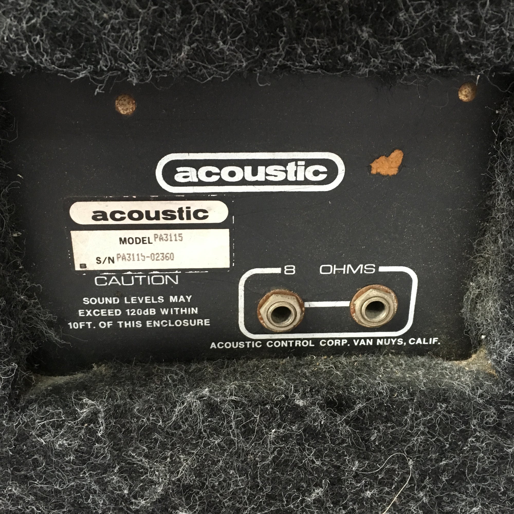 Acoustic PA3115 Passive 8ohm Single Speaker