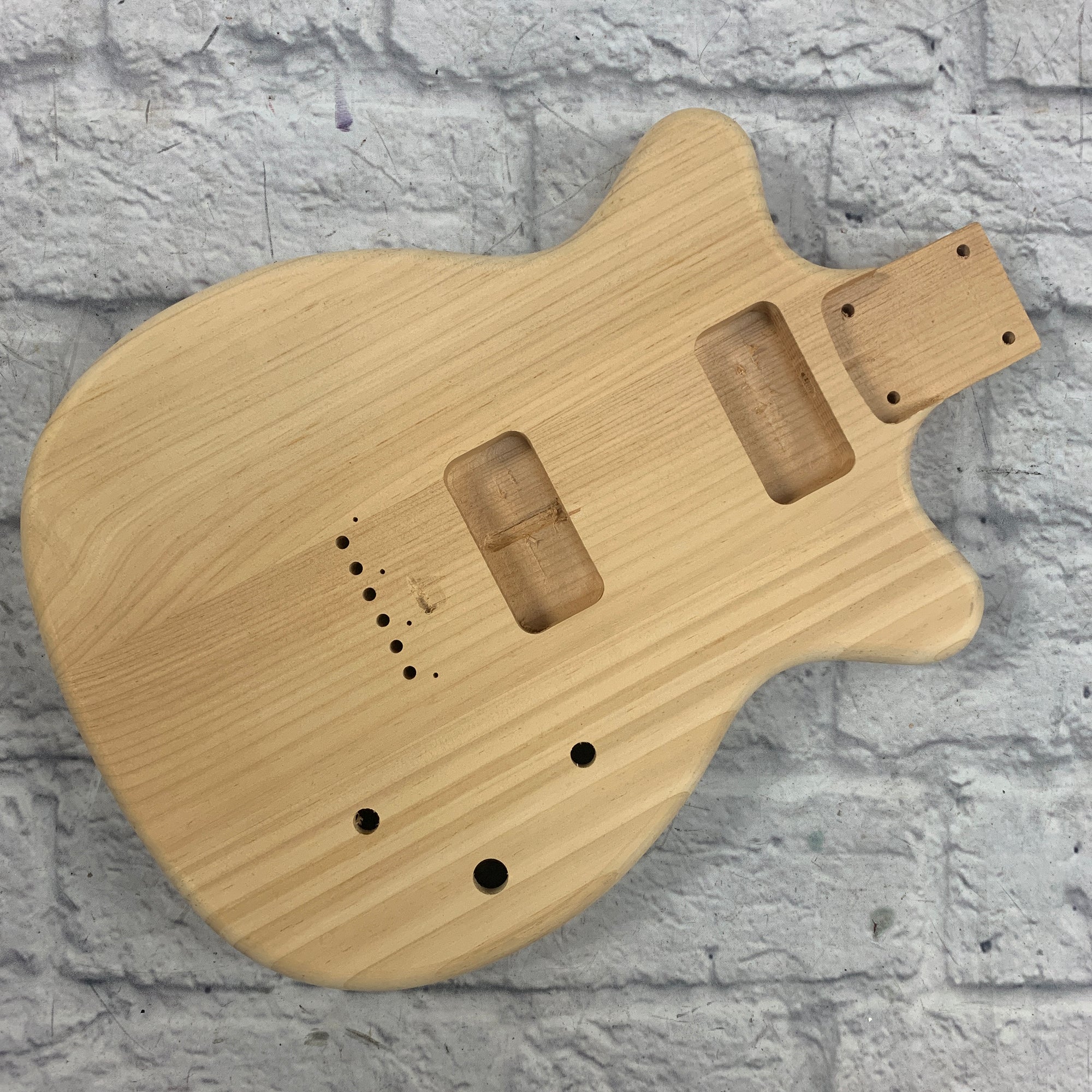 Rosser HSDC Unfinished Pine Double Cutaway Guitar Body