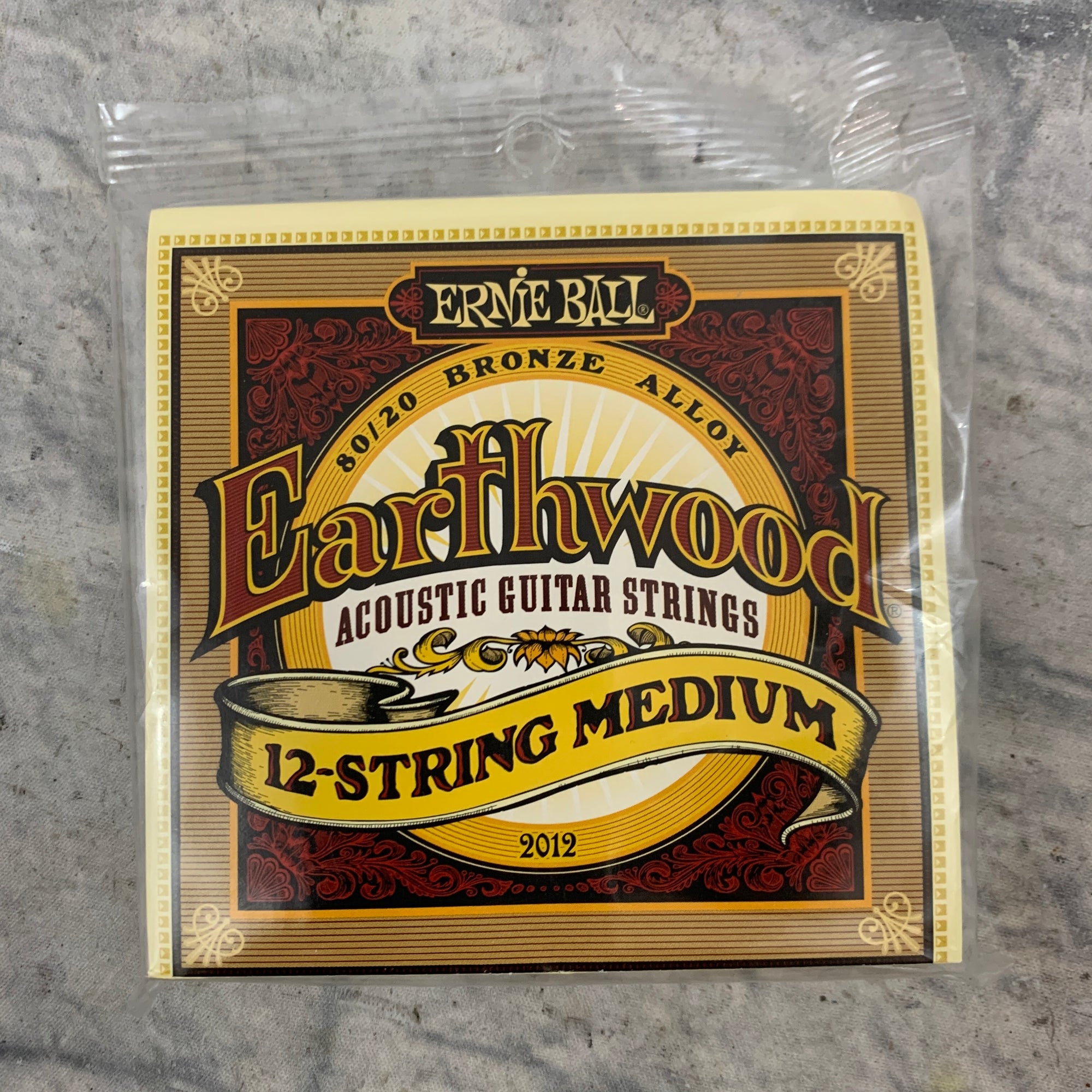 Ernie Ball Earthwood Medium 12-String 80/20 Bronze Acoustic Guitar Strings - 11-28 Gauge