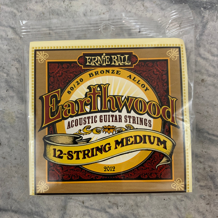 Ernie Ball Earthwood Medium 12-String 80/20 Bronze Acoustic Guitar Strings - 11-28 Gauge