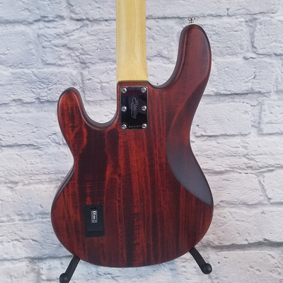 Ernie Ball Music Man Sterling Sub Series 4 String Bass Guitar - Satin Walnut