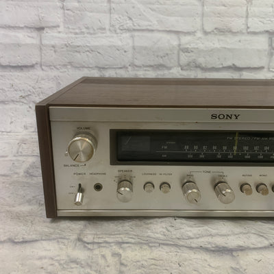 Sony Receiver (Silver/Wood)