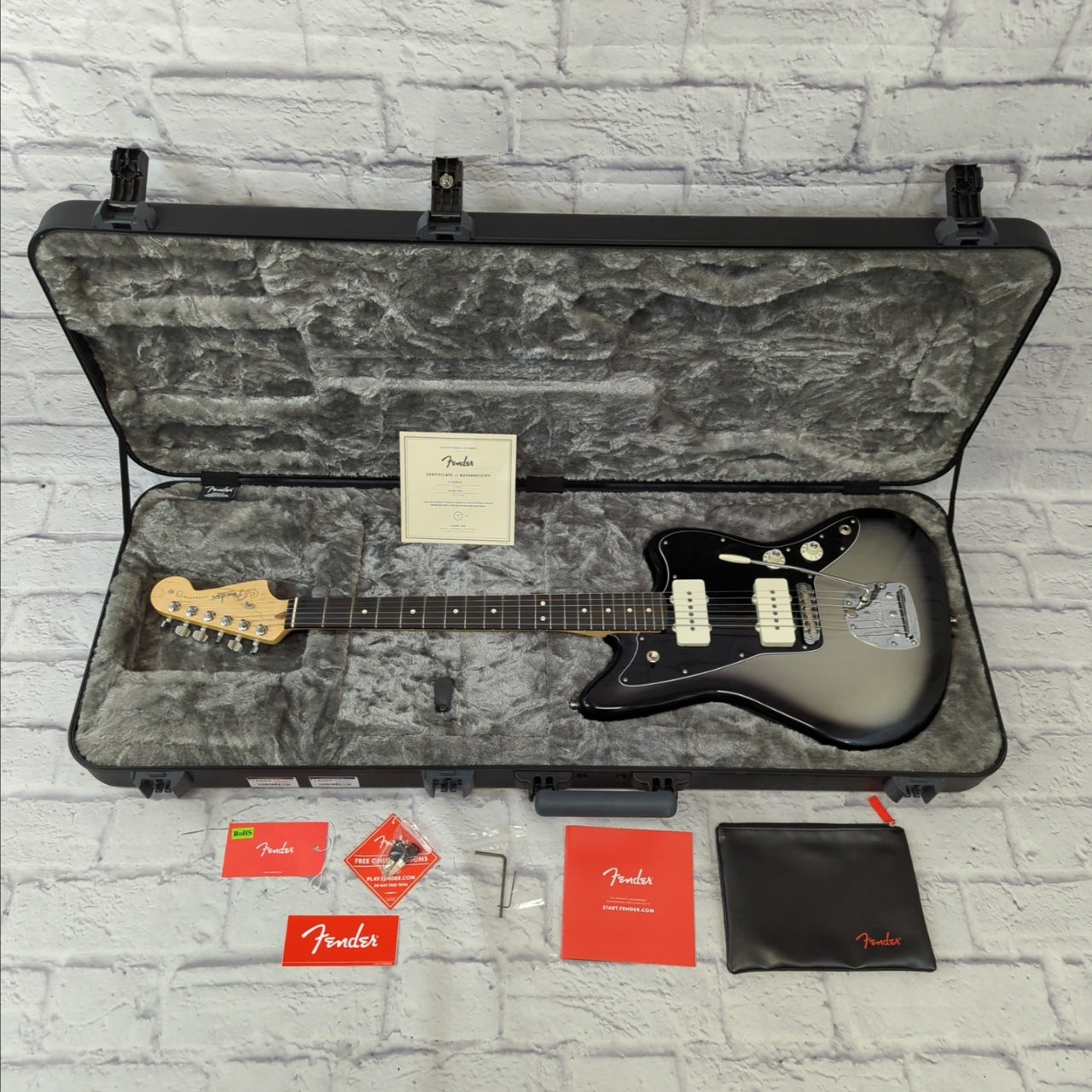 Fender America Professional Jazzmaster LE Silverburst Ebony