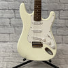 Harmonia Strat-Style Electric Guitar (White)