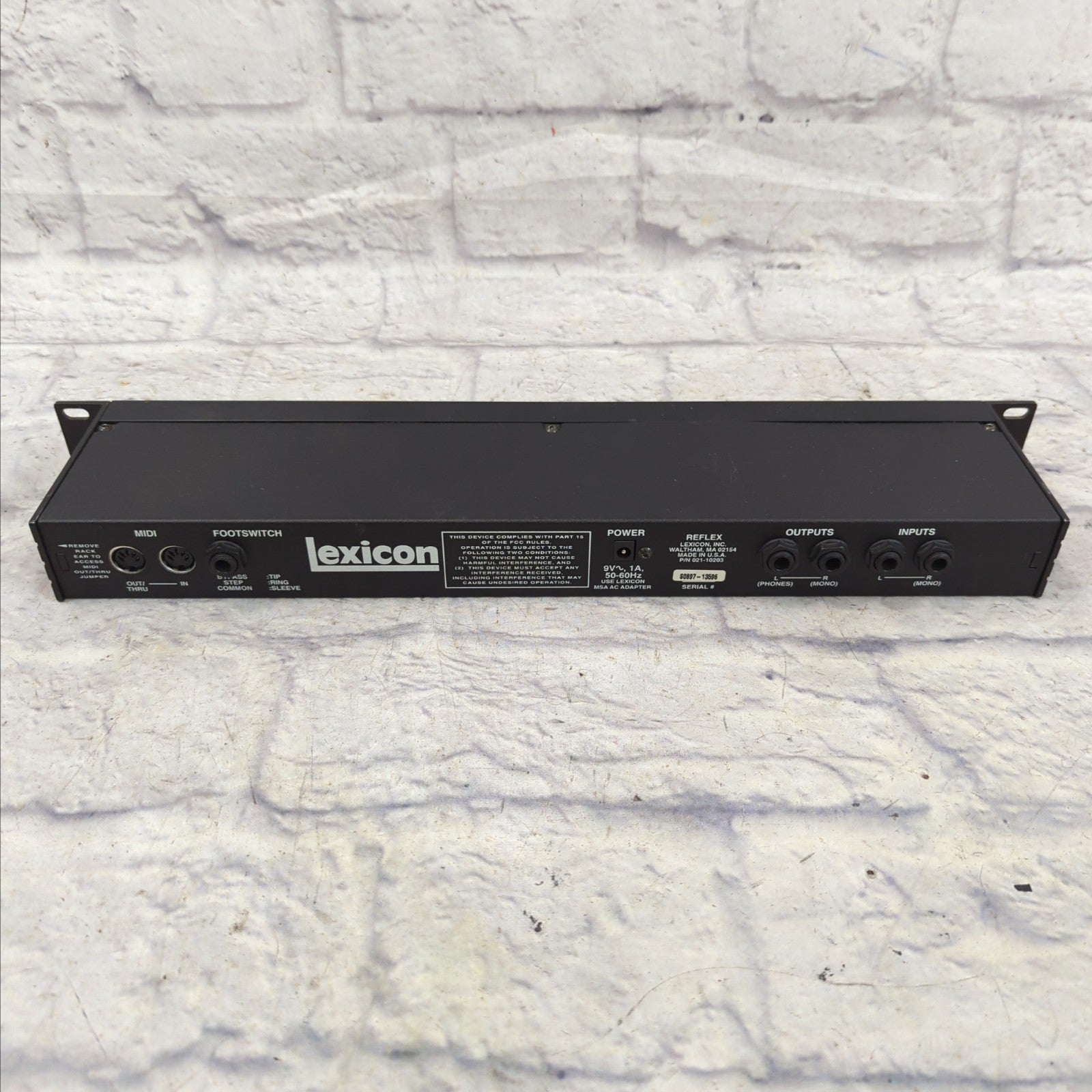 ⏰レキシコンlexicon Reflex Lexicon Reflex Digital Reverb Processor - Classic 1U Rack