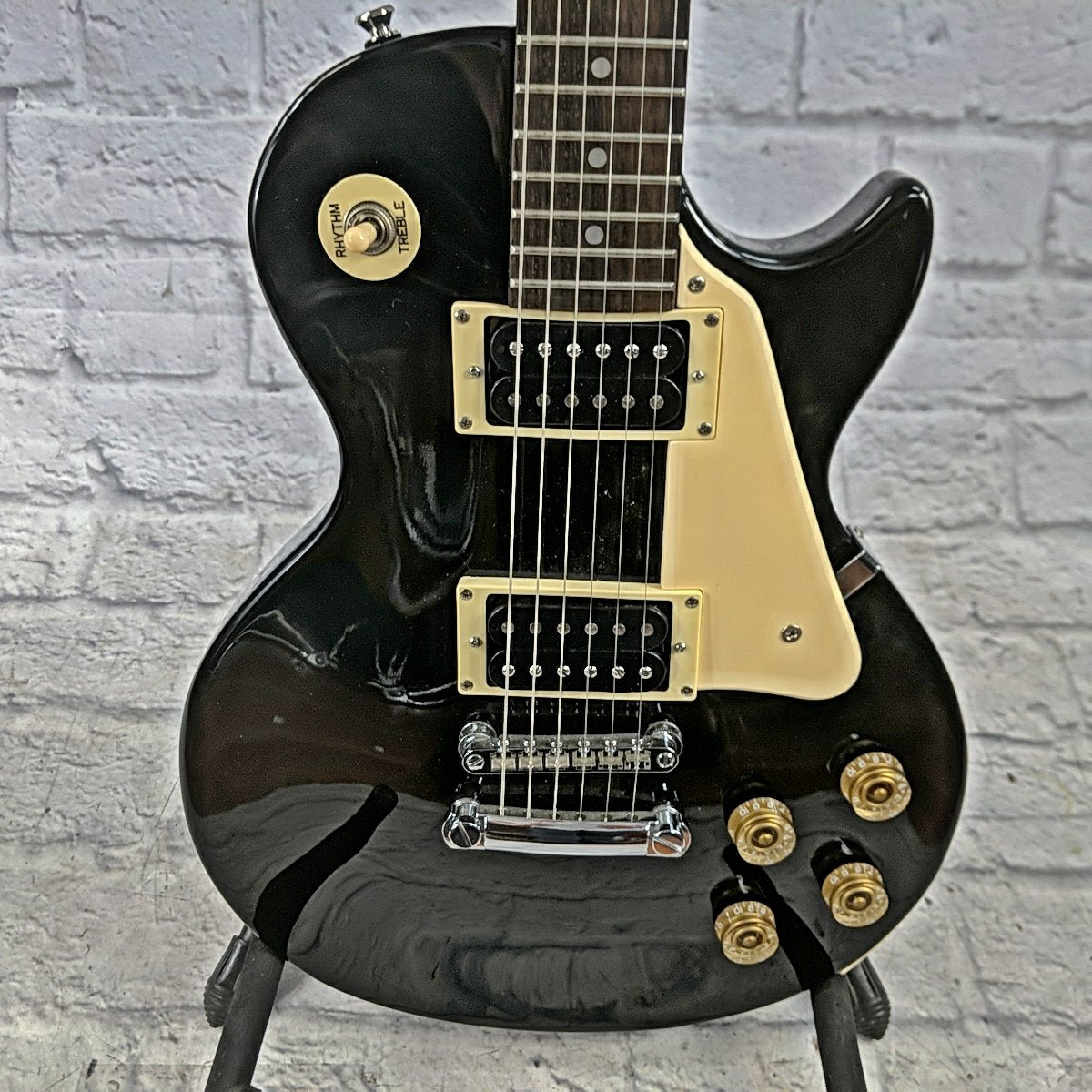 おトク情報がいっぱい！ 【5436】 EPIPHONE model black 100 Paul Les