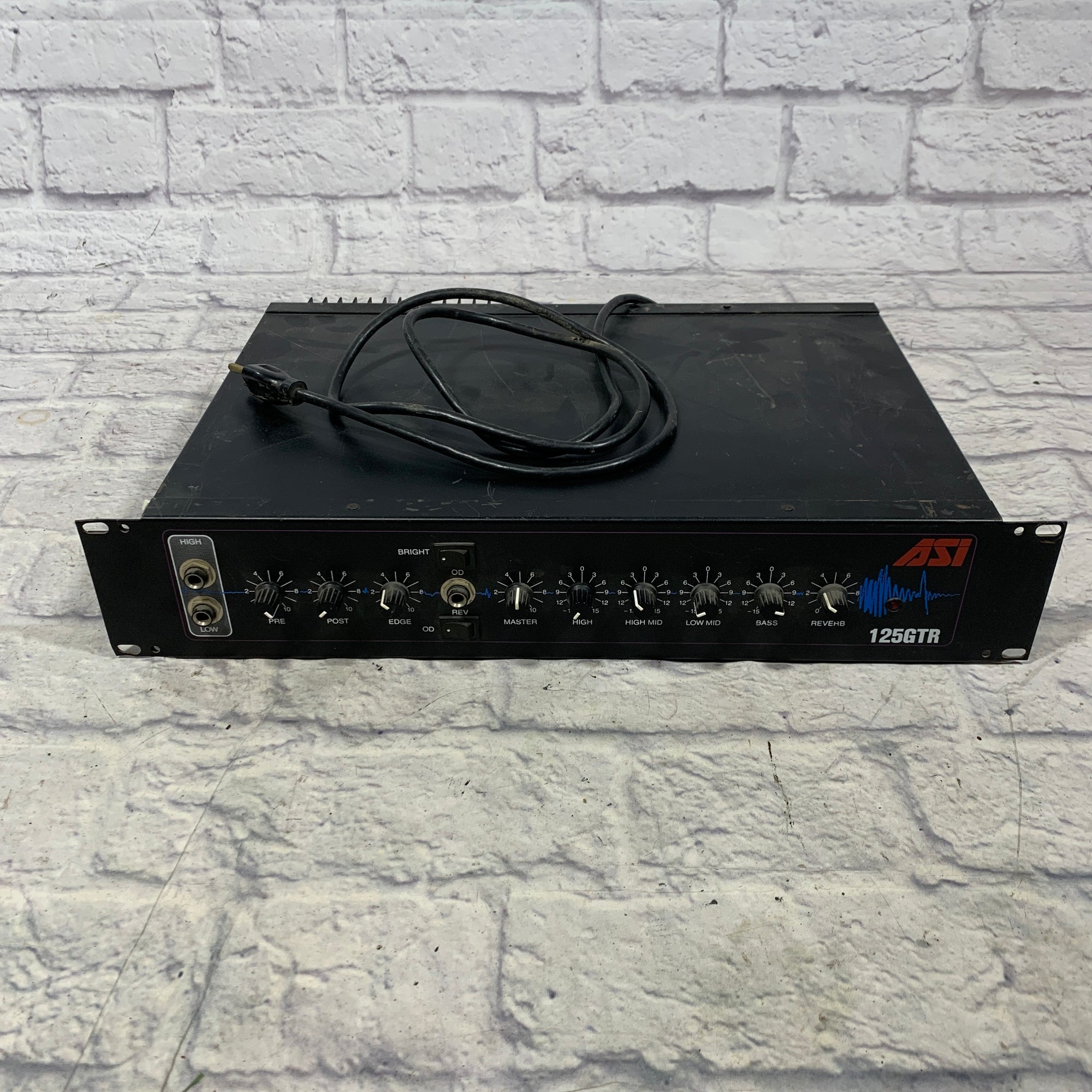 ASI 125GTR Guitar Amplifier Head 2 Space Rack FOR PARTS