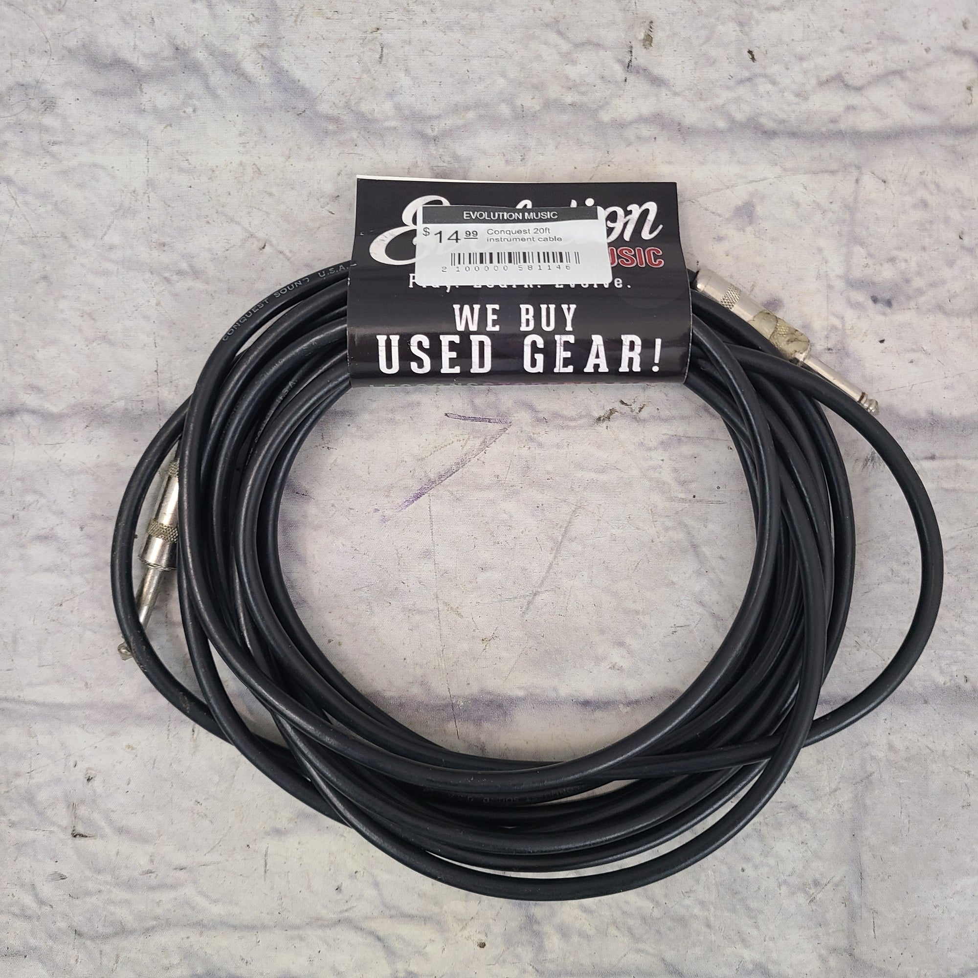 Conquest 20ft instrument cable
