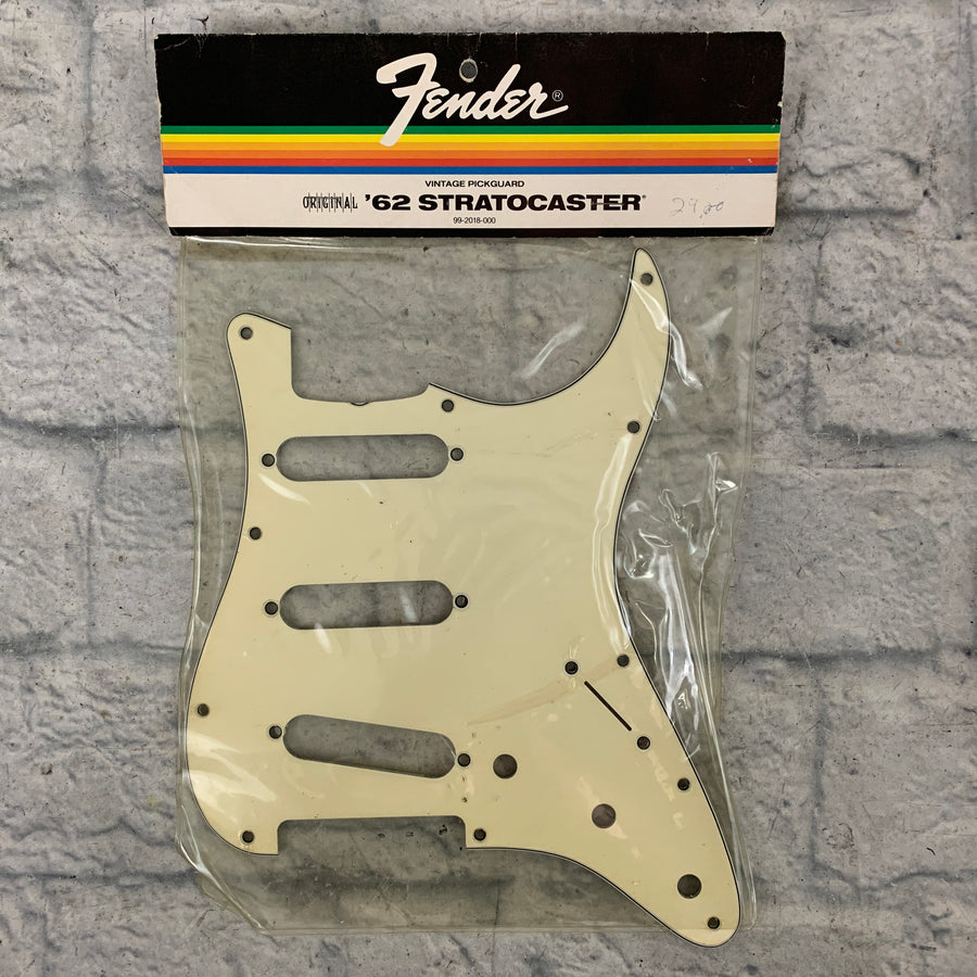 Genuine Original Fender '62 Stratocaster Pickguard White