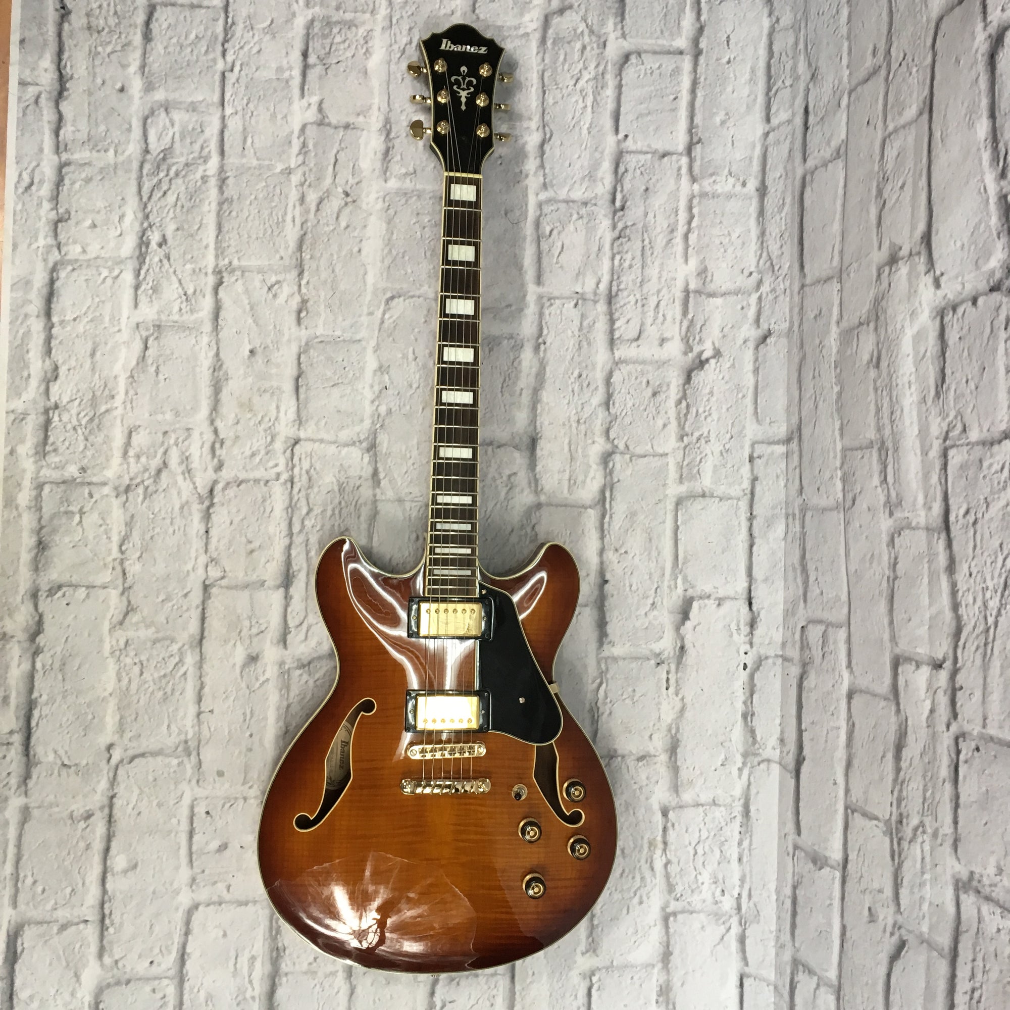 ** Ibanez AS-93 Semi-Hollow Upgraded Electric Guitar with Hard Case Duncans