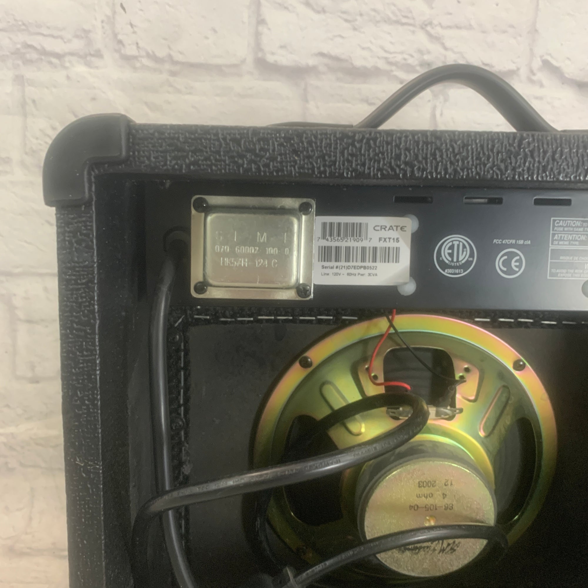 Crate FXT 15 w/FX Guitar Combo Amp