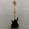 Squier by Fender MB-4 Skull and Crossbones 4 String Bass Guitar Black Metallic Sparkle