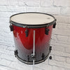 Sonar Force 3007 red to black fade sparkle drum kit