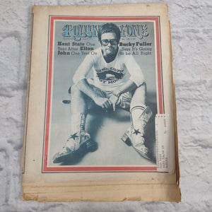 Vintage Rolling Stone Magazine - No 84 June 10 1971 - Elton John Cover