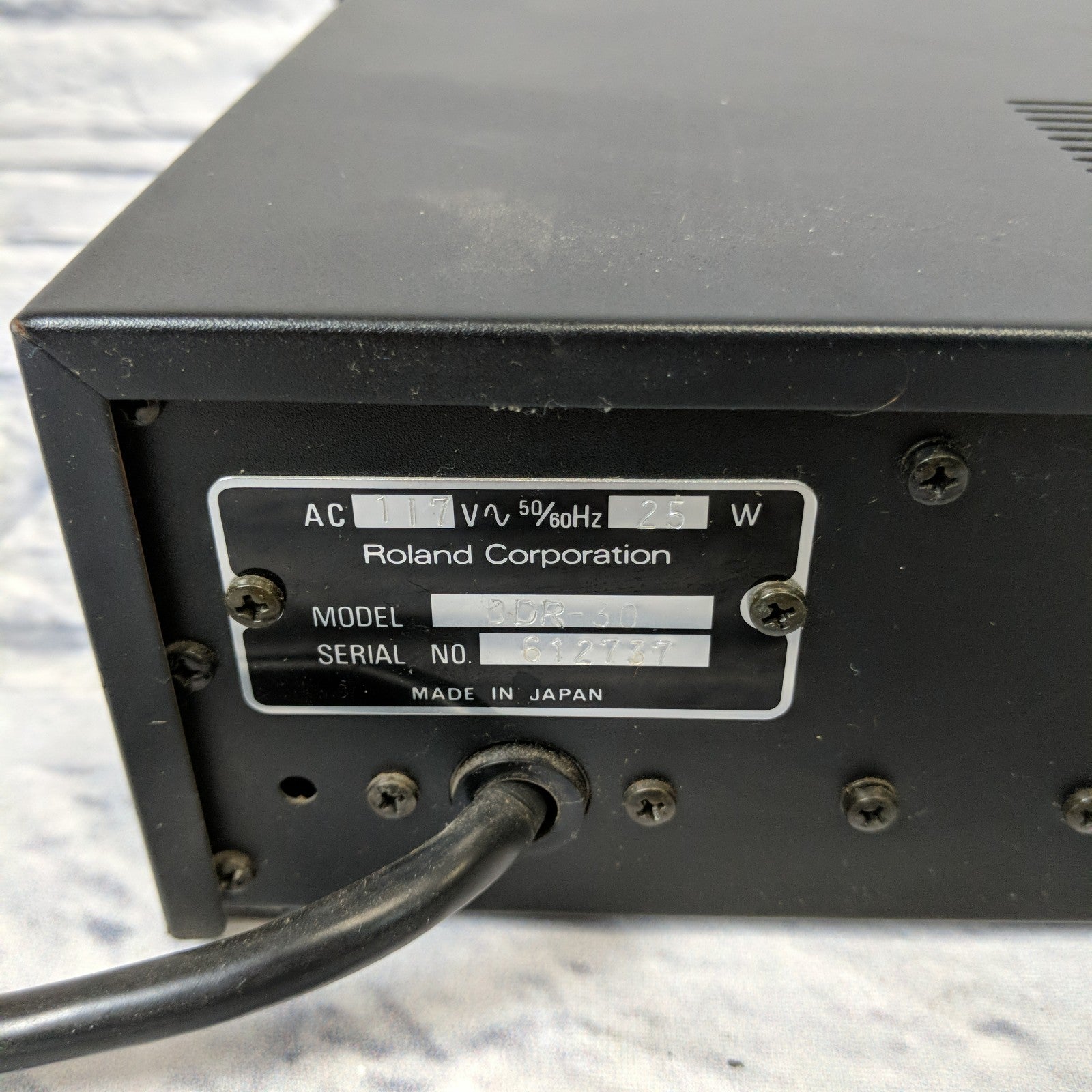 Vintage Roland DDR30 1980s First Gen Alpha Roland Electronic Drum Module for Parts