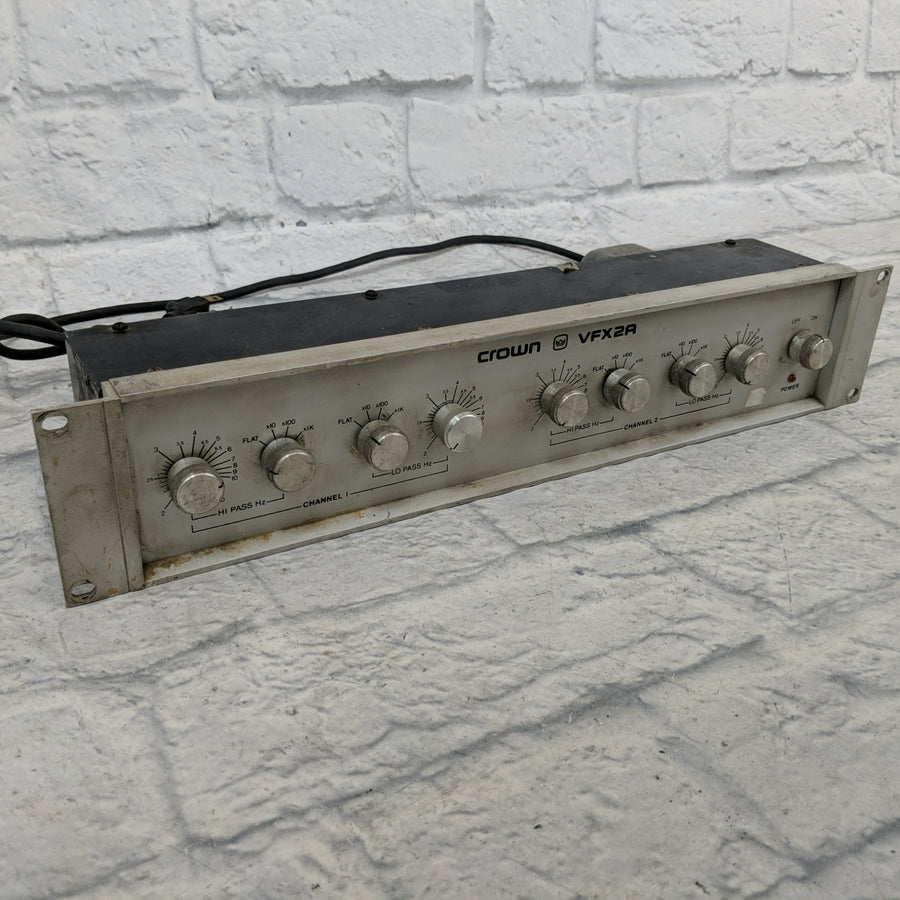 Crown VFX2 Dual-channel Electronic Filter Crossover Bi Amp HIFI Stereo Vintage