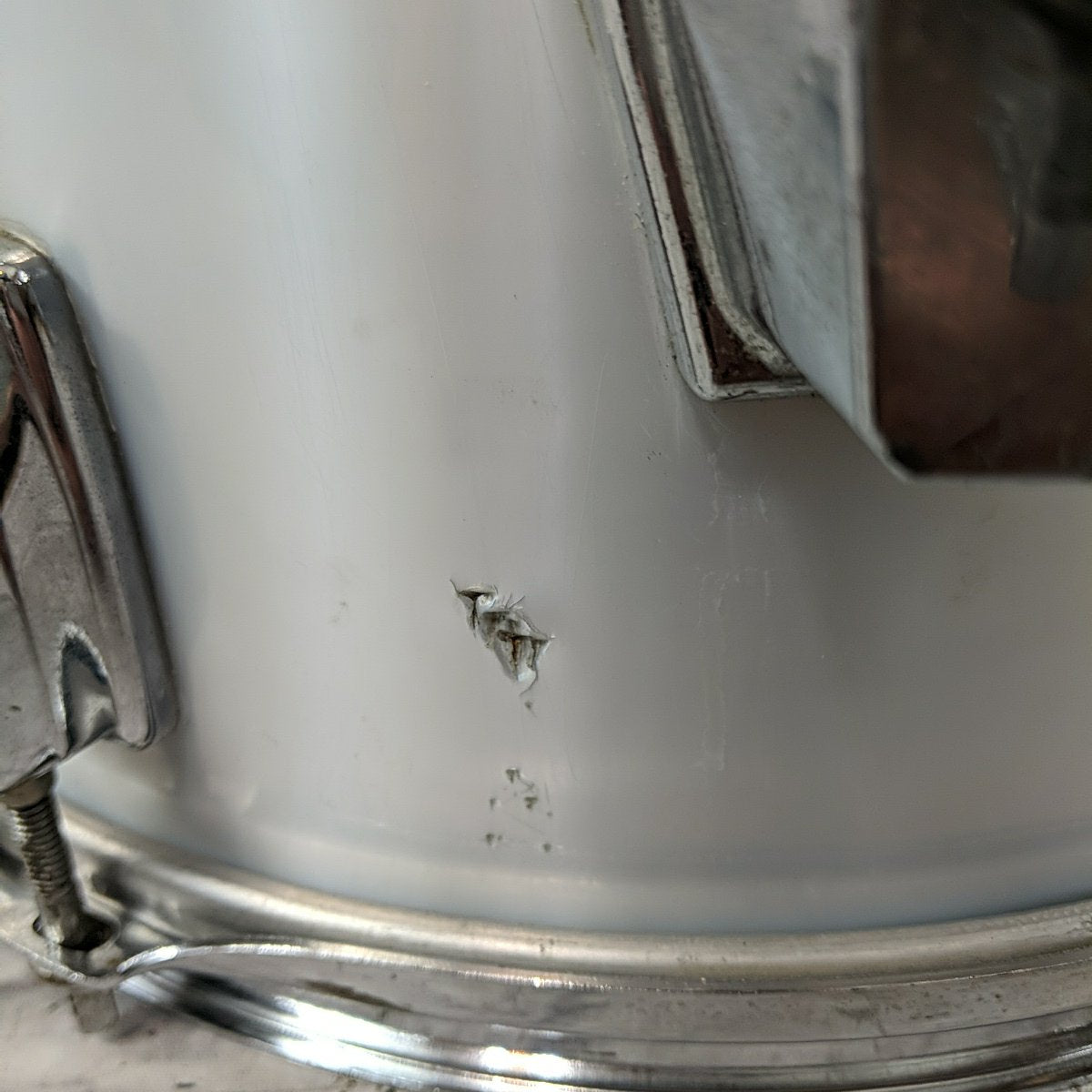 Tama Imperialstar 13 x 9 Tom Drum - MIJ 1970s Royal Pewter Metallic White