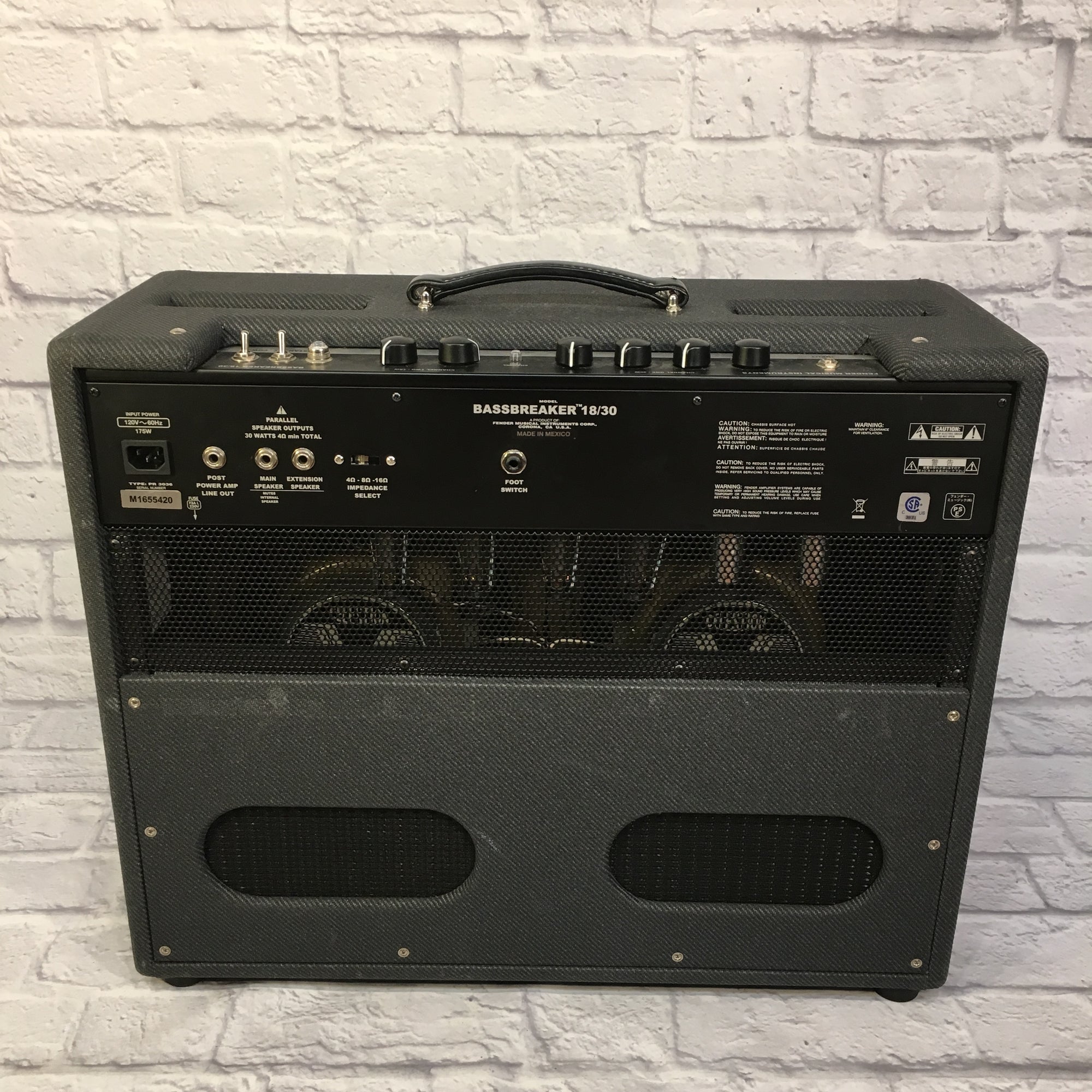 Fender Bassbreaker 18/30 212 Tube Combo Amplifier