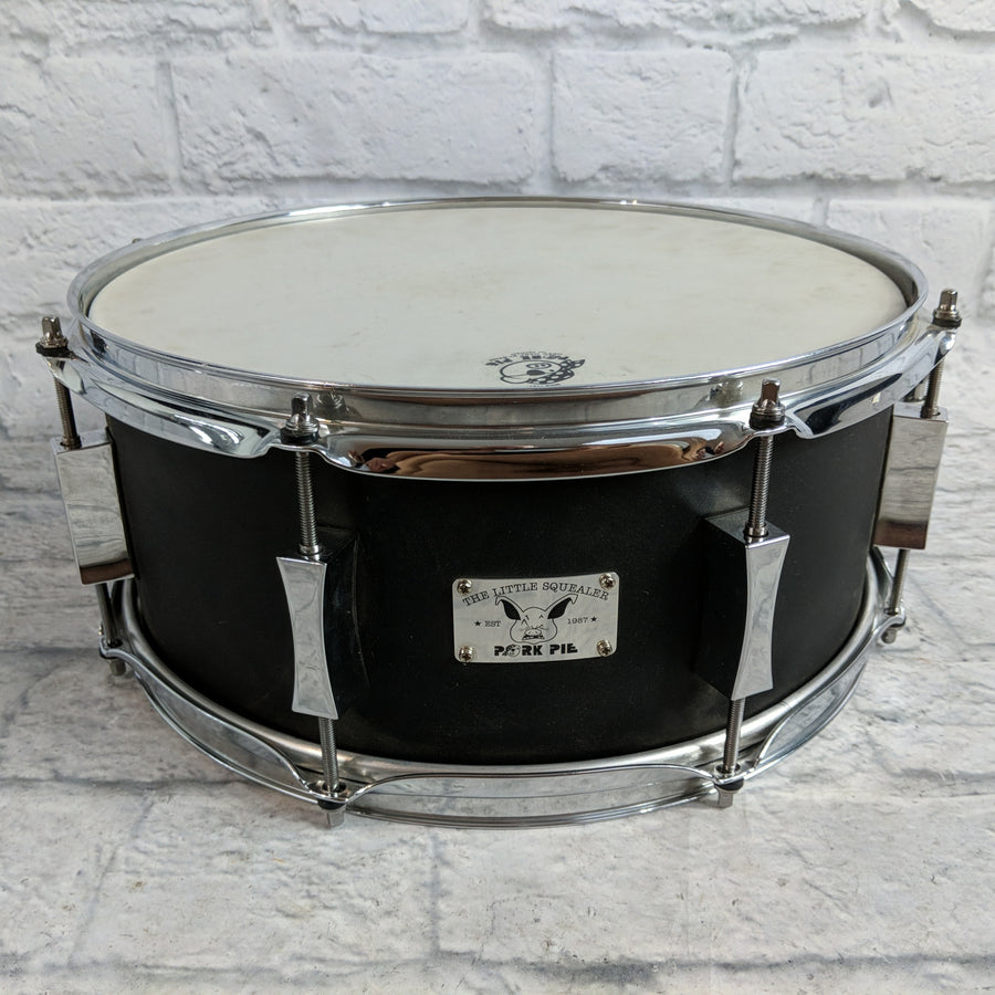 Pork Pie The Little Squealer Satin Black 14x6 Snare Drum