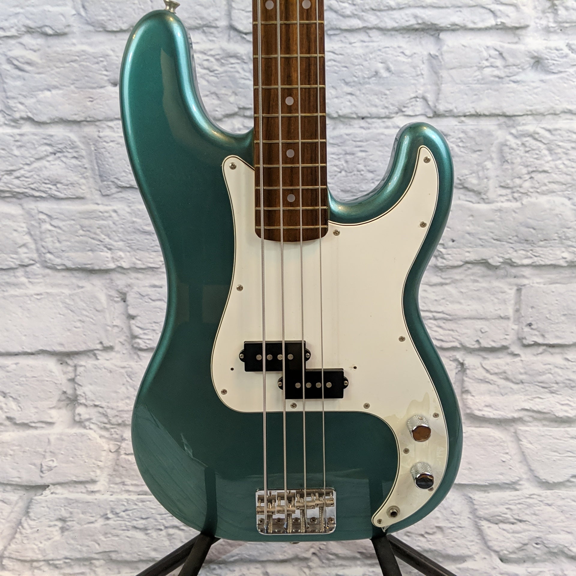 1990's Fernandes 4-String Bass Metallic Blue MIJ w/ Ibanez Hardshell Case