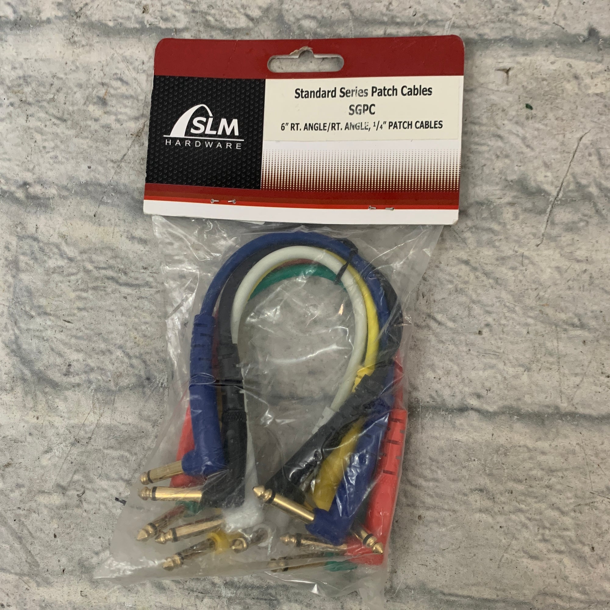 SLM Hardware SGPC Standard Series Multicolor 1/4" Patch Cable 6 Pack - New Old Stock!