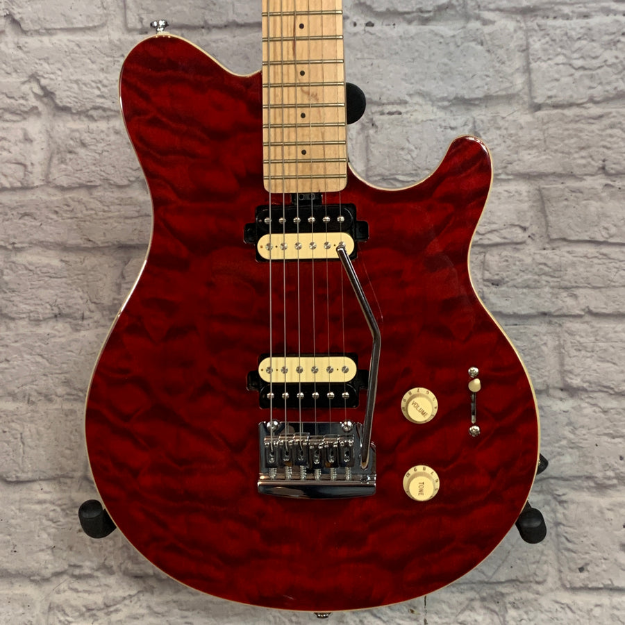 Sterling by Music Man Sub Series AX3 Transparent Red