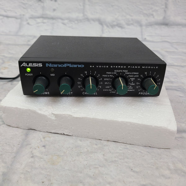 Alesis NanoPiano 64-Voice Stereo Piano Synthesizer Module - Evolution Music