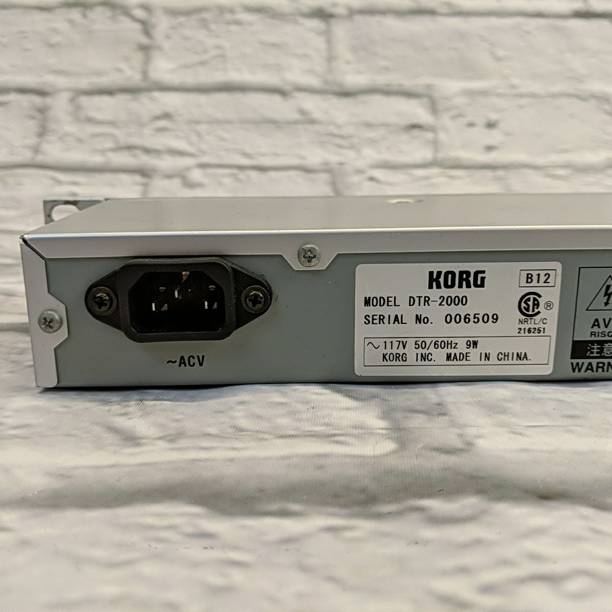Korg DTR2000 Rack Tuner for Guitar or Bass