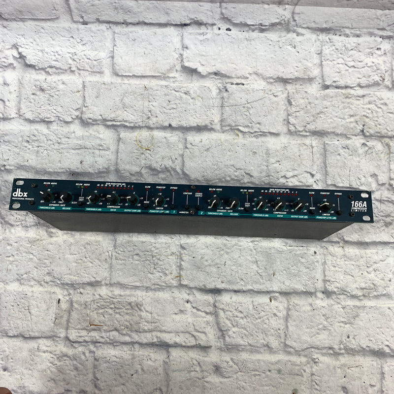 DBX 166A Compressor Limiter Rack Unit - Evolution Music