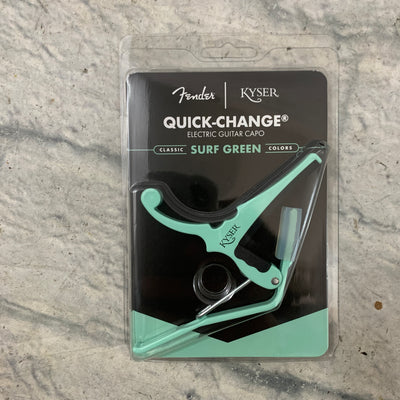 Fender x Kyser Quick-Change Electric Guitar Capo, Surf Green