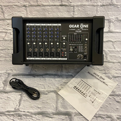 Gear One PA1300 Powered Mixer - New Old Stock!