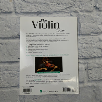 Play Violin Today Beginner's Pack Method Books For Levels 1 & 2 Plus Online Aud