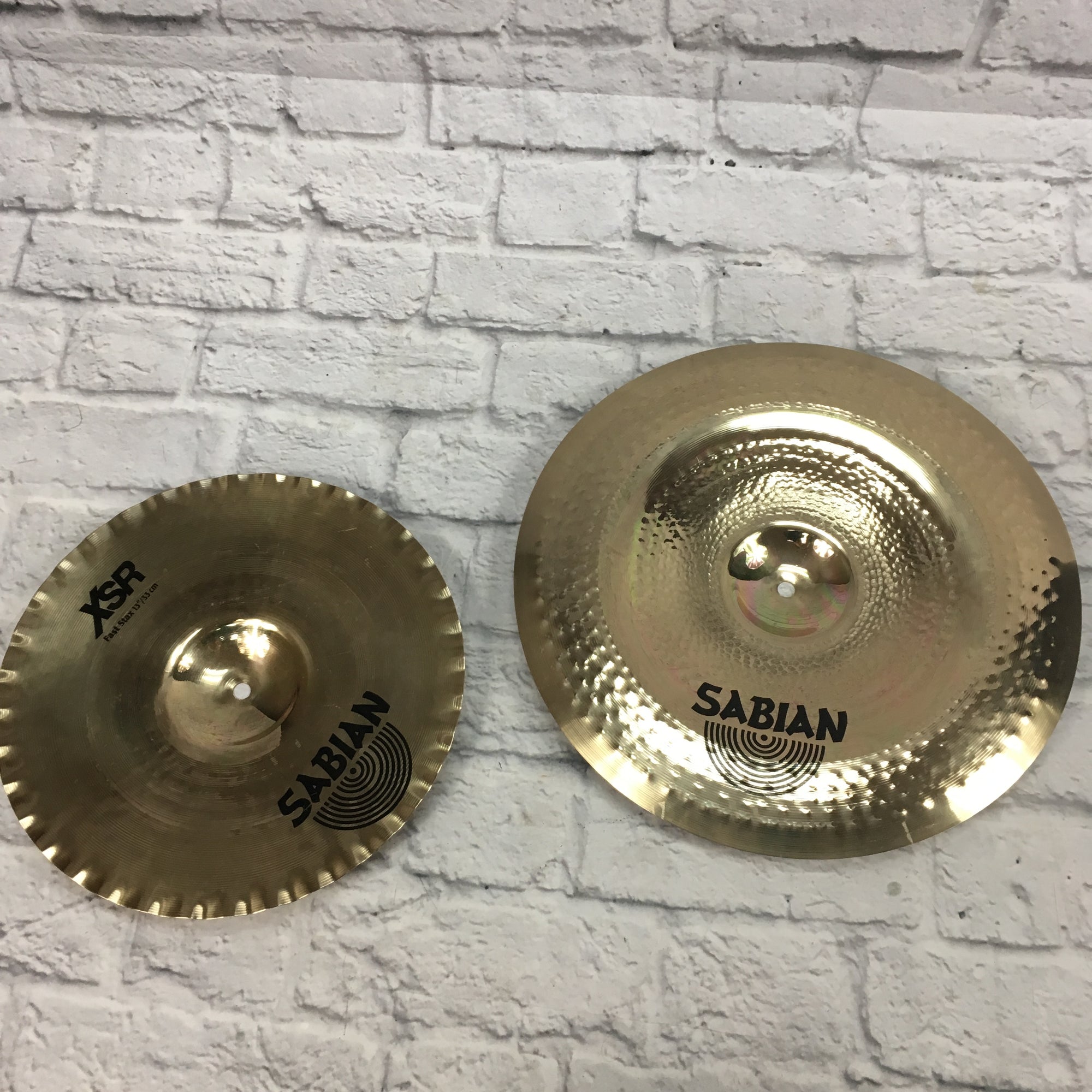 Sabian 13in 16in XSR Fast Stax Cymbal Set - Evolution Music