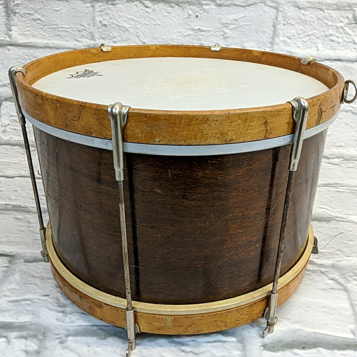 Vintage 1920s / 30s Ludwig Junior Parade Drum 8" x 13" American Flag